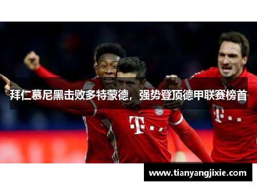 拜仁慕尼黑击败多特蒙德，强势登顶德甲联赛榜首
